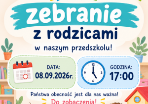 Zaproszenie na zebranie z rodzicami