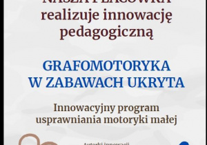 Plakat informacyjny dotyczący innowacji